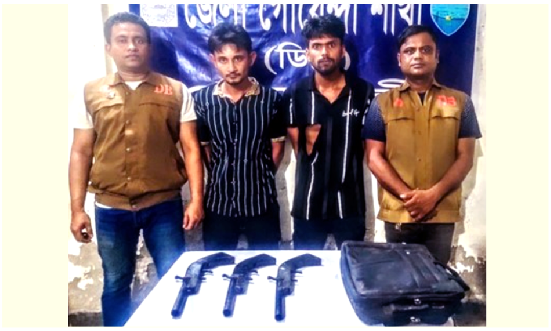 নোয়াখালীতে ওয়ান শুটার গানসহ ২ তরুণ গ্রেফতার